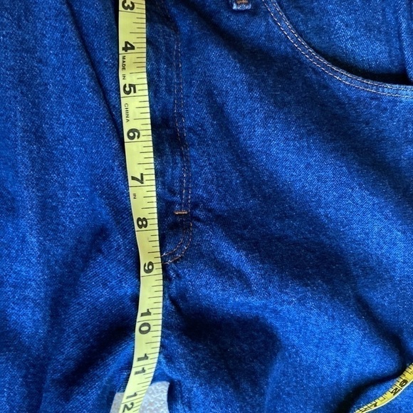 𝅺legendary Gold Men's Straight Leg Jeans with Frayed Hem Size 34 x 26.5 - Picture 10 of 14